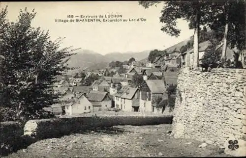 CPA Luchon Haute-Garonne, Village de Saint Aventin