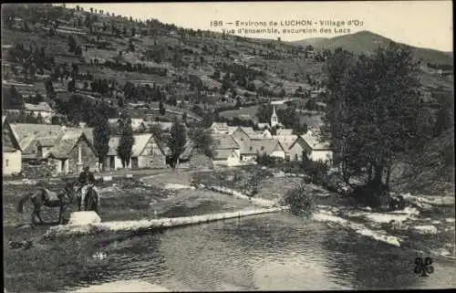 CPA Luchon Haute-Garonne, vue ensemble