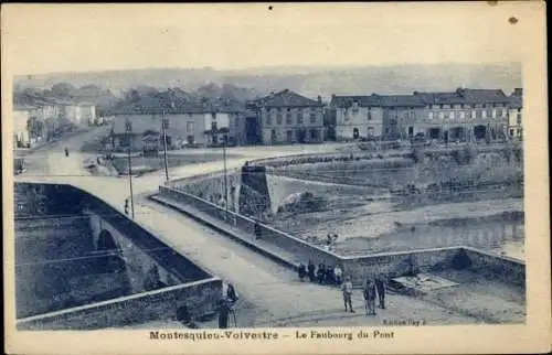 CPA Montesquieu Volvestre Haute Garonne, Le Faubourg du Pont