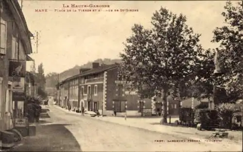 CPA Mane Haute Garonne, Place de la Vierge