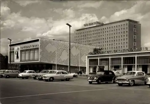 Ak Berlin Charlottenburg, Kino International, Hotel Berolina, automobiles,  Architektur