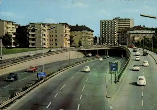 Ak Berlin Charlottenburg, Blick auf die Stadtautobahn, Radio Fernsehen, Graetz