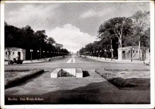 Ak Berlin Tiergarten, Ost West Achse