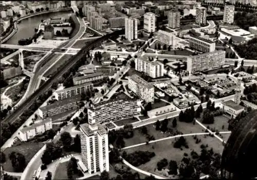 Ak Berlin Tiergarten, Fliegeraufnahme, Hansaviertel
