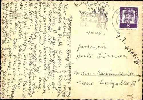 Ak Berlin Tiergarten Hansaviertel, Hochhäuser, Plattenbauten