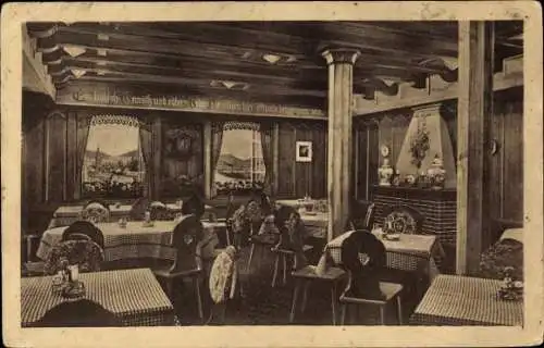 Ak Köln am Rhein, Urban's Hotel Ewige Lampe, Innenansicht, Rheinische Winzerstube