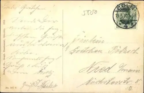 Ak Köln am Rhein, Hafen, Hafeneinfahrt