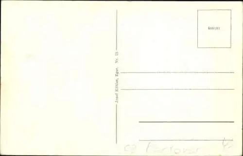 Ak Eger, Blick auf den Ort mit Kirche