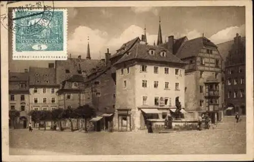 Ak Eger Region Karlsbad, Blick auf Stöckl, Straßenansicht