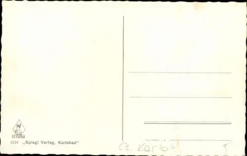 Ak Cheb Eger Reg. Karlsbad, Panorama der Ortschaft im Sudetengau