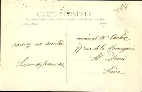 CPA Villeneuve sur Lot Lot et Garonne, Porte de Paris