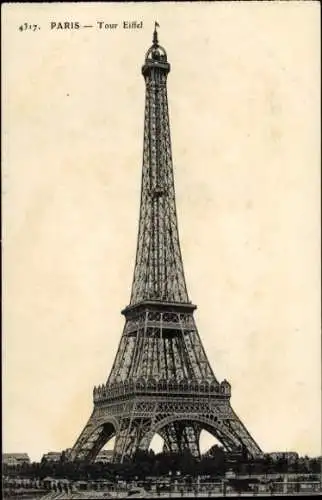 Ak Paris VII, Eiffelturm