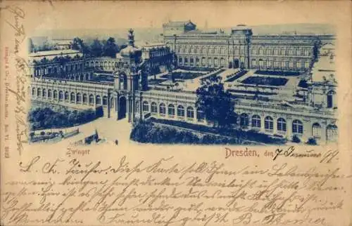 Ak Dresden Altstadt, Zwinger