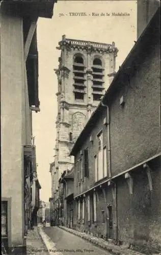 Ak Troyes Dawn, Rue de la Madeleine