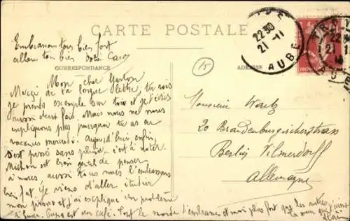 Ak Troyes Dawn, Rue de la Madeleine