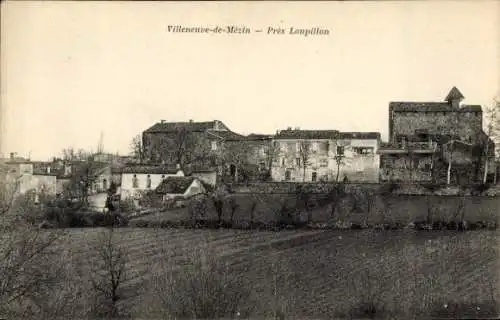 Ak Villeneuf de Mézin Lot et Garonne, Prés Loupillon