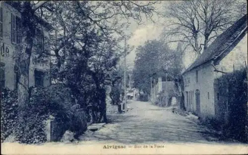 Ak Alvignac Lot, Rue de la Poste