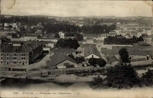 Ak Épinal Lothringen Vosges, Panoramablick auf  Gebäude, Landschaft