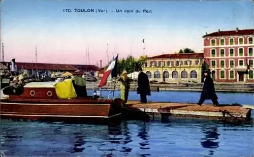 CPA Toulon Var, un coin du Port