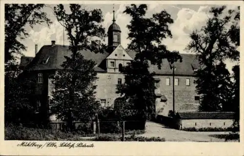 Ak Mühlberg an der Elbe, Schloss, Südseite