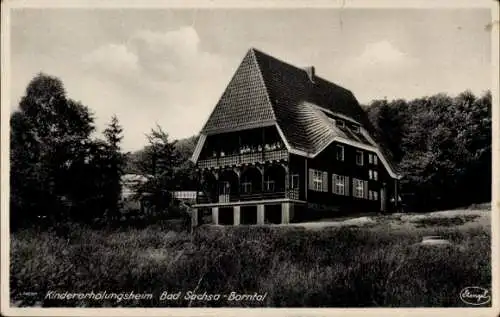 Ak Bad Sachsa im Harz, Kindererholungsheim, Borntal