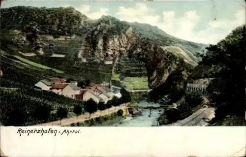 Ak Reimerzhoven Altenahr im Ahrtal, Vineyards, rocky landscape, river, village architecture