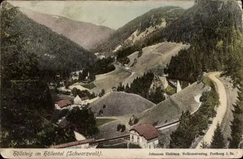 Ak Breitnau im Schwarzwald, Höllental, Höllsteig