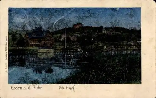 Luna Ak Bredeney Essen im Ruhrgebiet, Villa Hügel