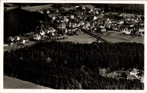 Ak Königsfeld im Schwarzwald Baden, Totalansicht, Fliegeraufnahme