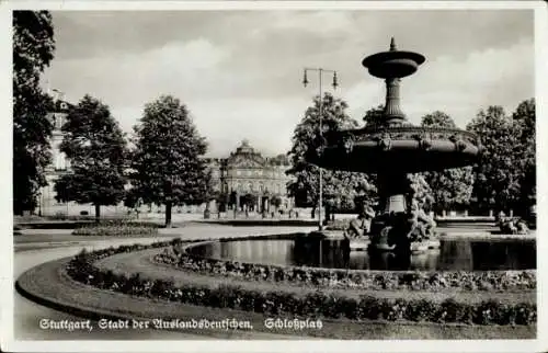 Ak Stuttgart am Neckar, Schlossplatz
