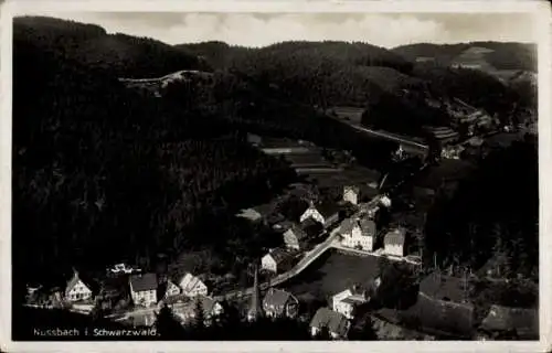 Ak Nussbach Nußbach an der Schwarzwaldbahn Triberg Schwarzwald, Landschaftsansicht, Dorfansicht, 