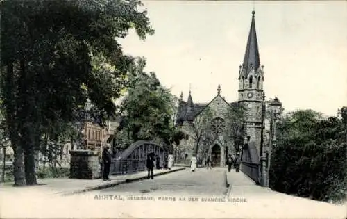 Ak Bad Neuenahr Ahrweiler Rheinland Pfalz, Evangelische Kirche, Brücke