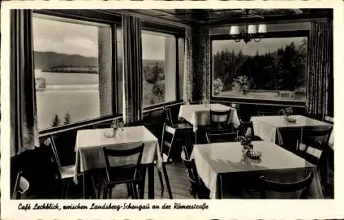 Ak Schongau in Oberbayern, Cafe Lechblick, Innenansicht