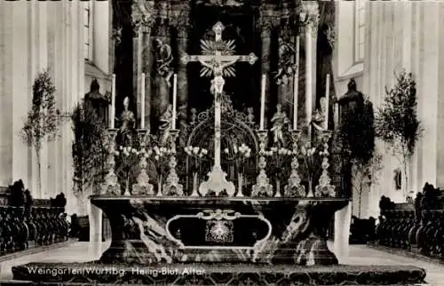 Ak Weingarten in Württemberg, Heilig Blut Altar