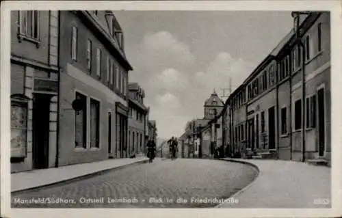 Ak Leimbach Mansfeld im Harzvorland, Blick in die Friedrichstraße