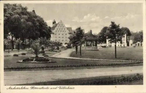 Ak Aschersleben im Salzlandkreis, Herrenbreite, Volkshaus
