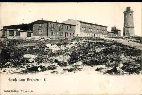 Ak Brocken Nationalpark Harz, Brockenturm