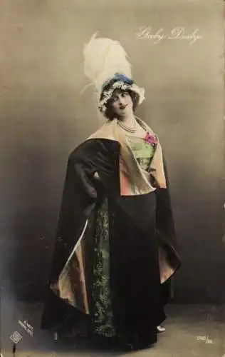 Ak Variete-Darstellerin Gaby Deslys, Porträt