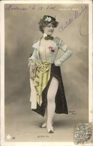 Ak Variete-Darstellerin, Guerita, Porträt