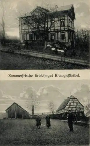 Ak Kleingießhübel Reinhardtsdorf Schöna Sächsische Schweiz, Sommerfrische Erblehngut