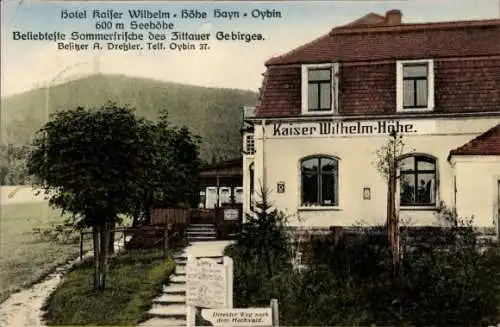 Ak Hayn Hain Oybin Oberlausitz, Hotel Kaiser Wilhelm Höhe
