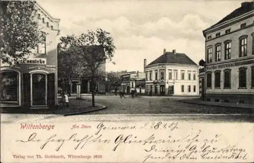 Ak Wittenberge an der Elbe Prignitz, Stadtansicht mit Straßen, Gebäuden, Bäumen, nmotiv, Geburtst