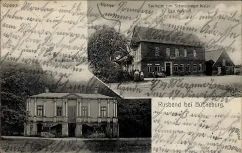 Ak Rusbend Bückeburg in Niedersachsen, Gasthaus zum Schaumburger Walde, Rusbend bei  Carl Kerkhof