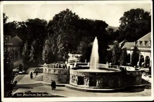 Ak Bad Nauheim in Hessen, Sprudelhof, Wasserkunst