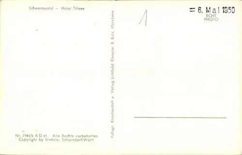 Ak Titisee Neustadt im Breisgau Hochschwarzwald, Luftaufnahme