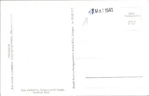 Ak Bühlerhöhe Bühl in Baden, Kurhaus, Sanatorium