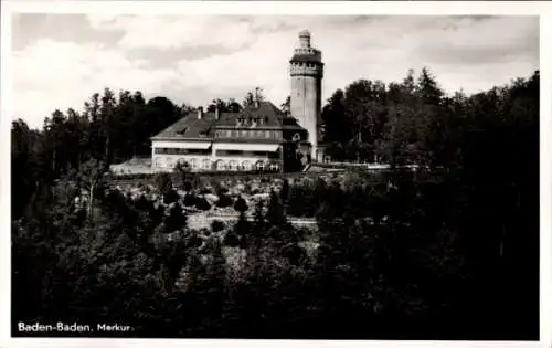 Ak Baden Baden am Schwarzwald, Fliegeraufnahme, Merkur
