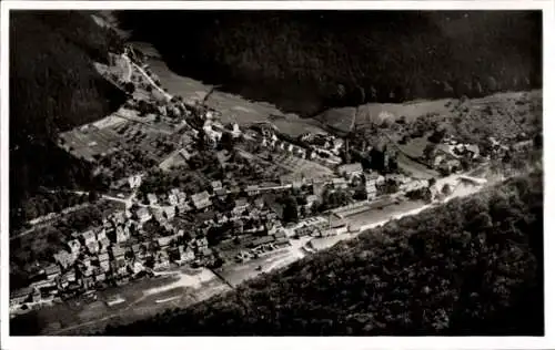 Ak Höfen an der Enz Schwarzwald, Fliegeraufnahme