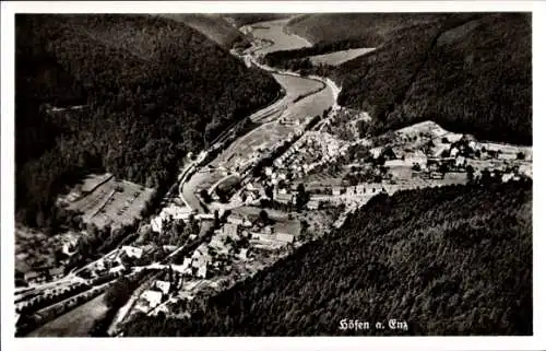Ak Höfen an der Enz Schwarzwald, Fliegeraufnahme