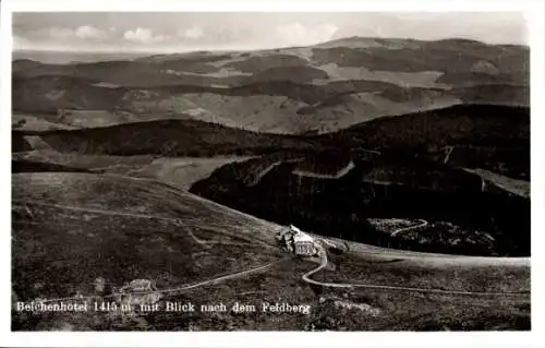 Ak Aitern im Schwarzwald, Badischer Belchen, Belchenhotel, Fliegeraufnahme, Feldberg